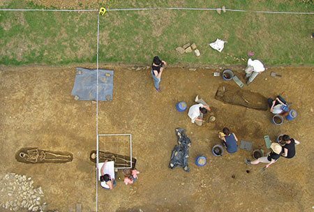 Excavation of the old Castleton hospital site