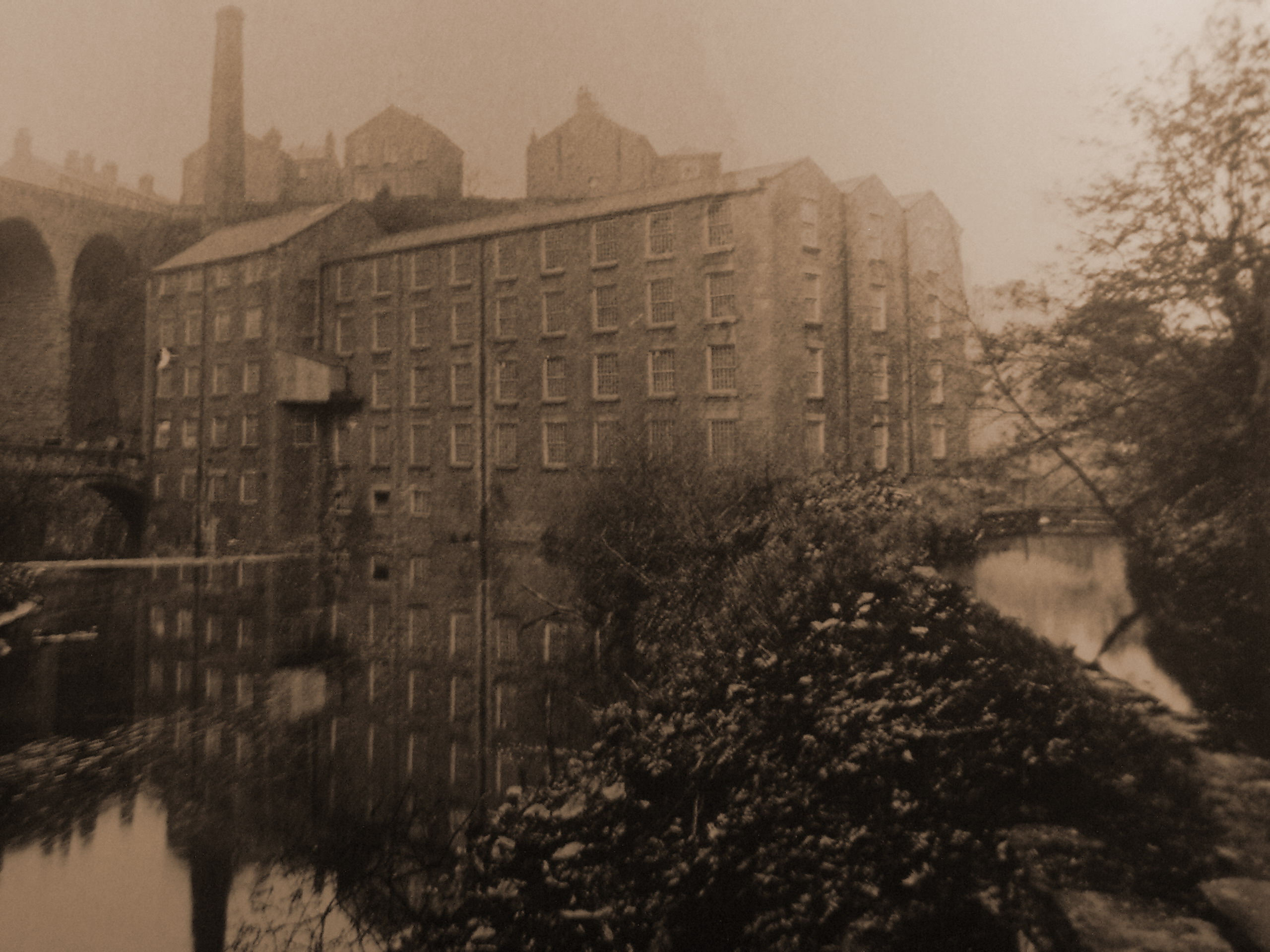 Torr Mill showing the leat