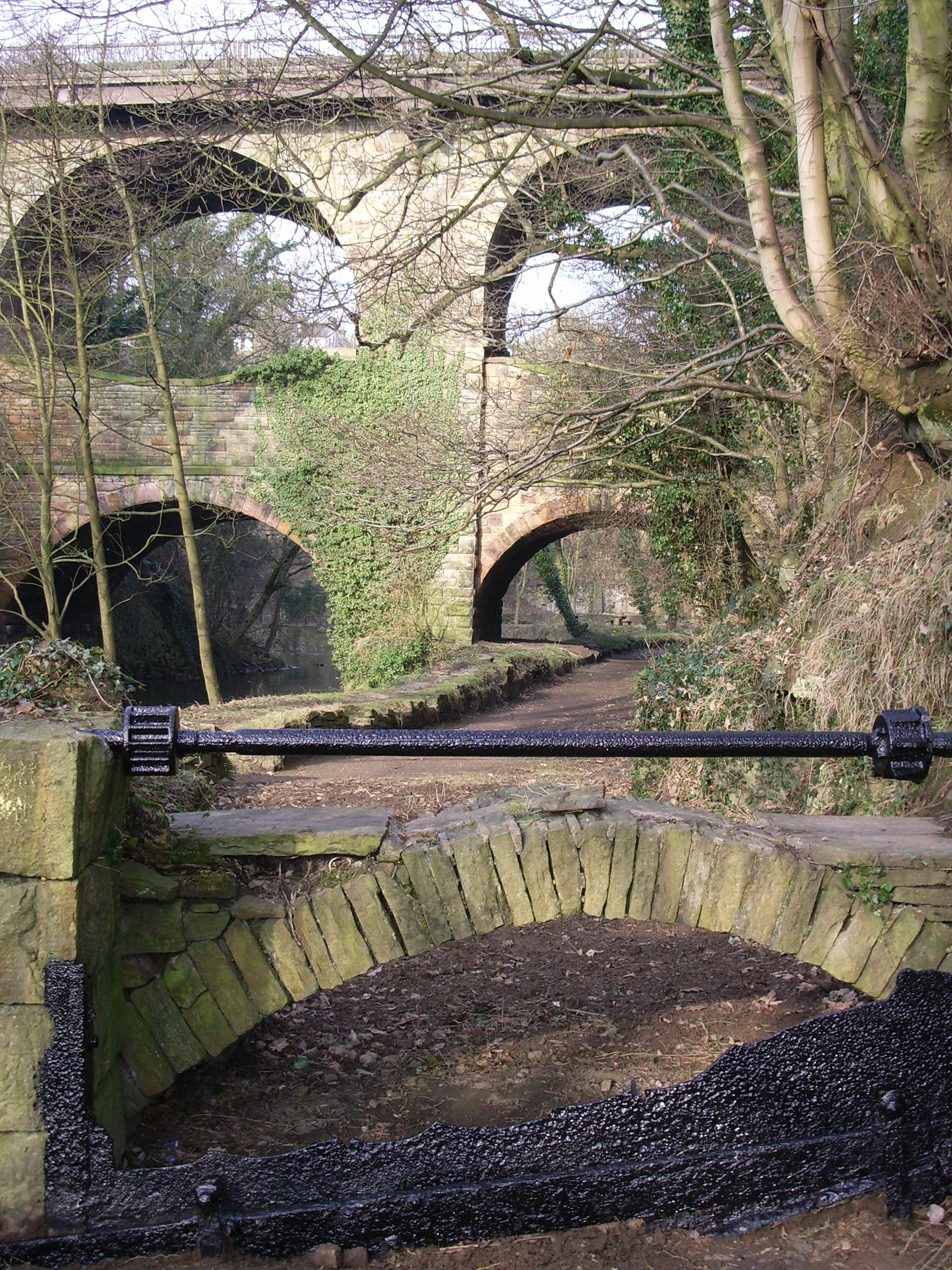 Sluice on mill Leat