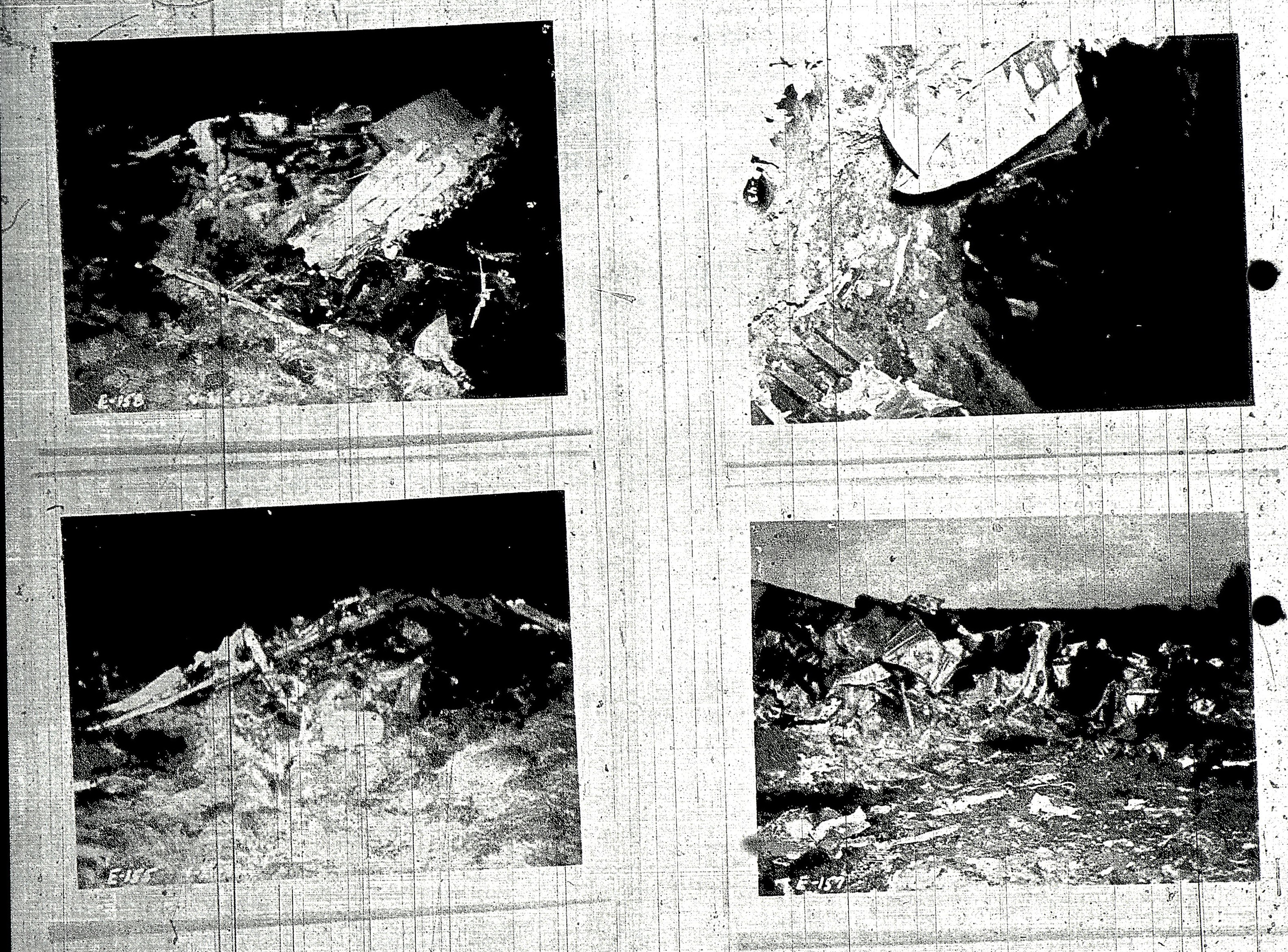 Official USAAF photographs of the wreckage taken that evening.