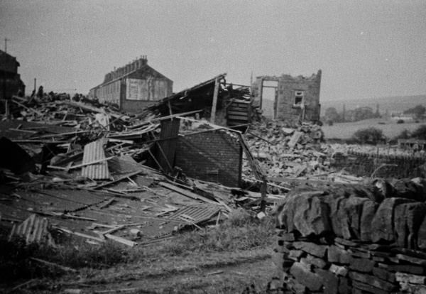 The bombed out Methodist Chapel at Low Leighton