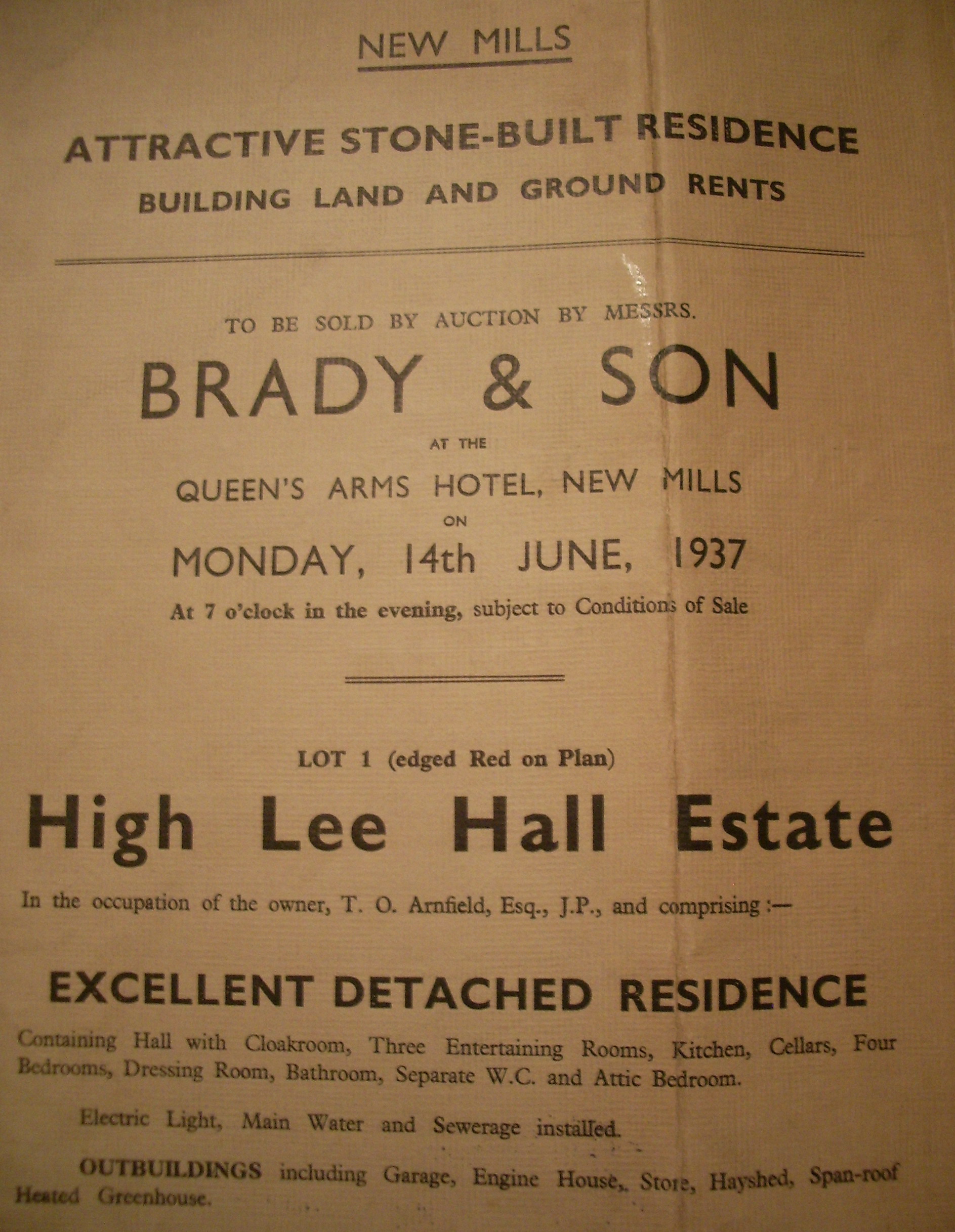 Auction of High Lee